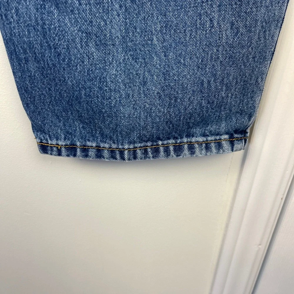 Y2K Levis 550 Relaxed Fit 40x32 100% Cotton Medium Wash Denim Blue Jeans Zip Fly